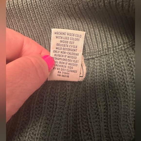 LLBean Driver's Knit Sweater, Men's XXL Green Vintage /eaa472123 90's - Picture 5 of 6